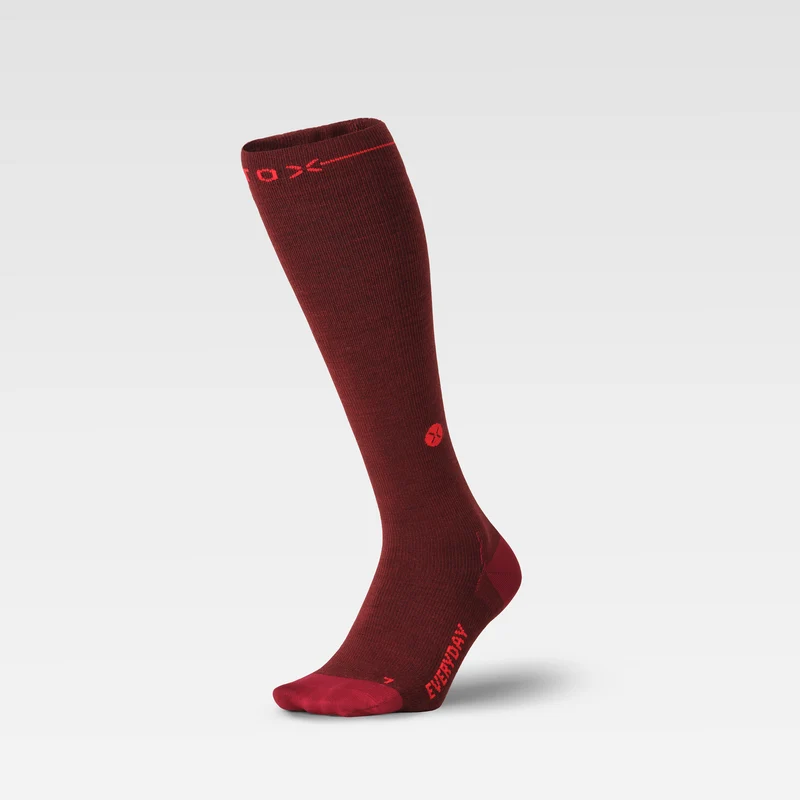 Merino Everyday Socks Women | Bordeaux / Red